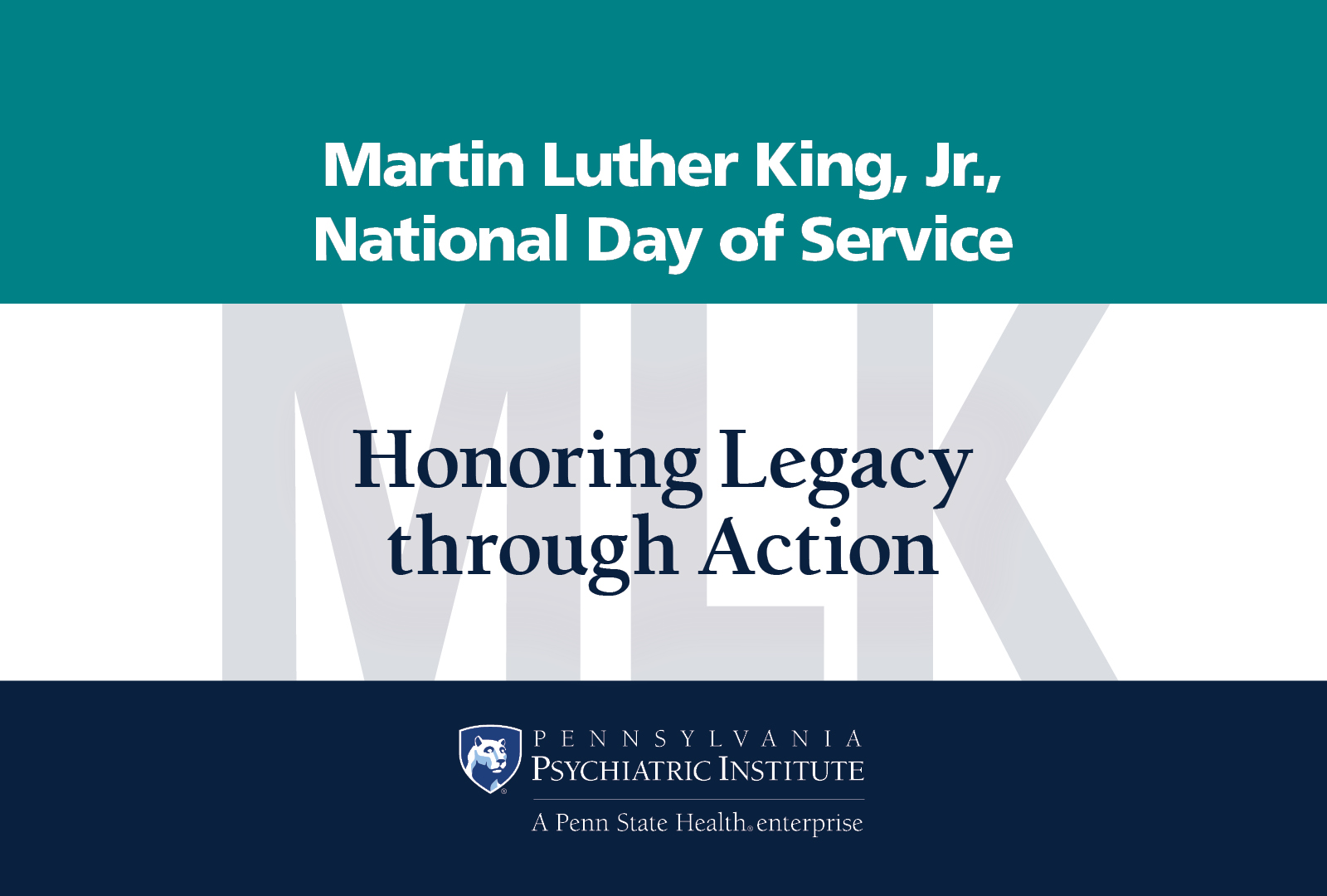 Martin Luther King, Jr., National Day of Service. Honoring Legacy through Action