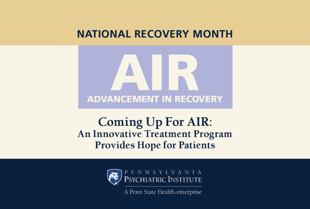 Air Program Coming Up For AIR: An Innovative Treatment Program Provides Hope for ...