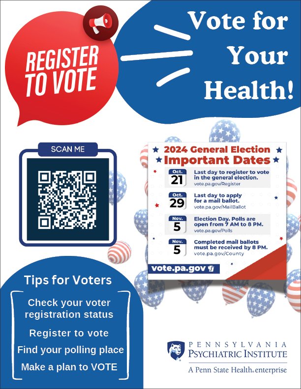 Register to vote. Vote for Your Health!