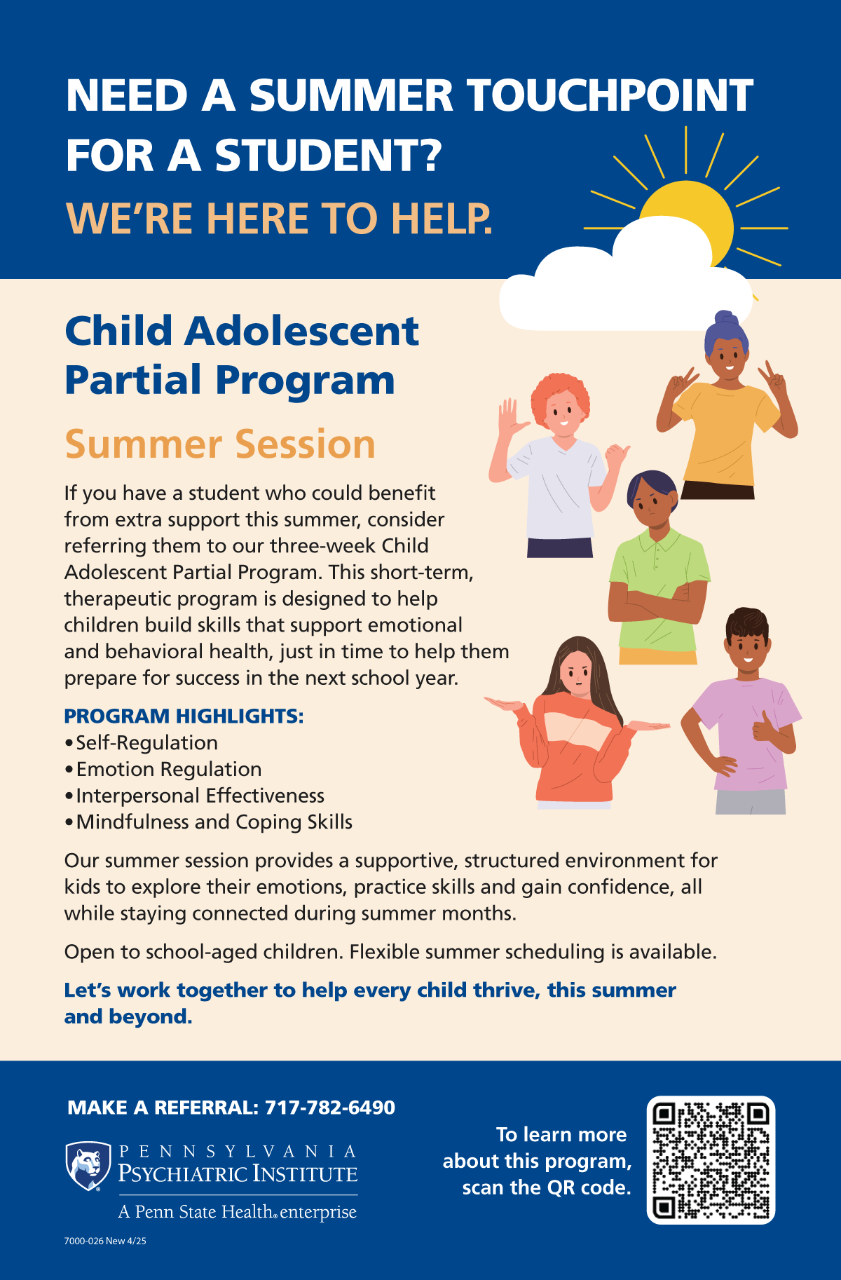 Summer Child Adolescent Partial Program